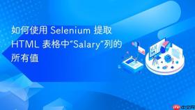 如何使用 Selenium 提取 HTML 表格中“Salary”列的所有值