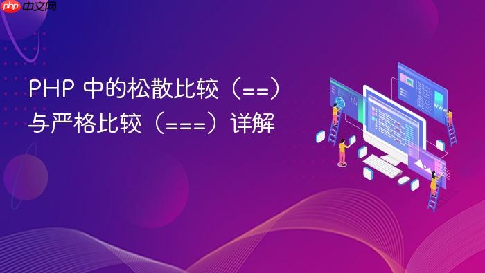 PHP 中的松散比较(==)与严格比较(===)详解