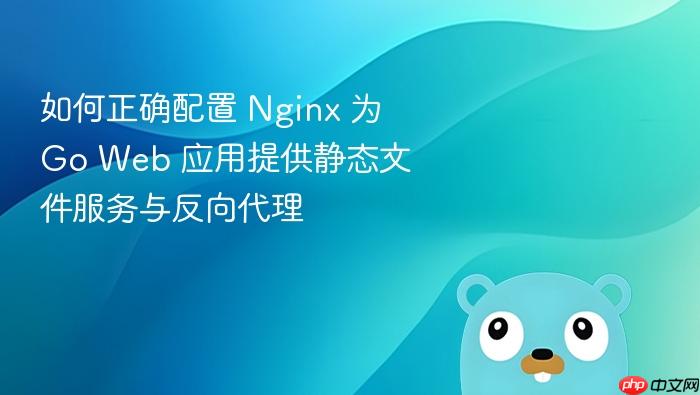 如何正确配置 Nginx 为 Go Web 应用提供静态文件服务与反向代理
