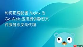 如何正确配置 Nginx 为 Go Web 应用提供静态文件服务与反向代理