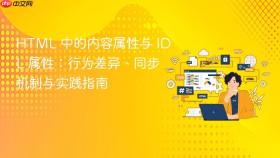 HTML 中的内容属性与 IDL 属性:行为差异、同步机制与实践指南