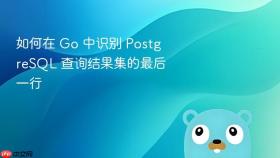 如何在 Go 中识别 PostgreSQL 查询结果集的最后一行