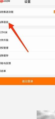 K米如何切换英文界面
