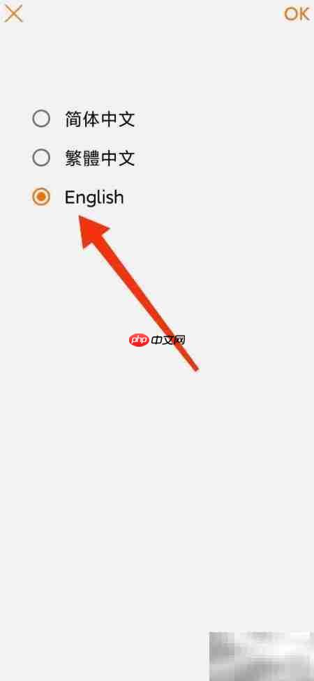 K米如何切换英文界面