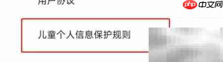 阅友小说儿童信息保护规则查看指南