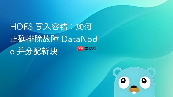 HDFS 写入容错:如何正确排除故障 DataNode 并分配新块