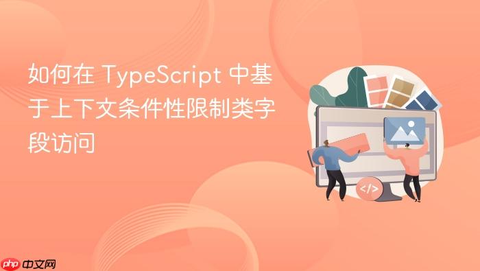 如何在 TypeScript 中基于上下文条件性限制类字段访问