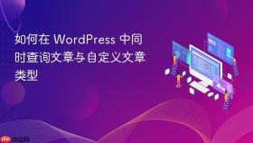 如何在 WordPress 中同时查询文章与自定义文章类型
