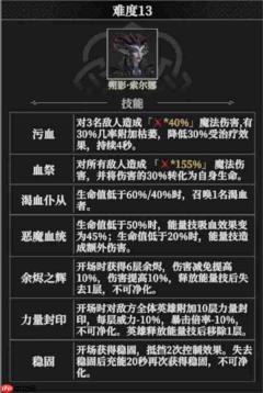 地下城堡4无序迷境神墟朔影砺之纹难13攻略