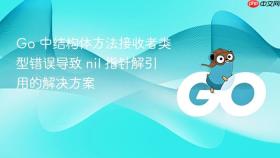 Go 中结构体方法接收者类型错误导致 nil 指针解引用的解决方案
