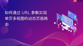 如何通过 URL 参数实现单页多视图的动态页面路由

