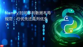 NumPy 时间序列数据布局规范：行优先还是列优先？
