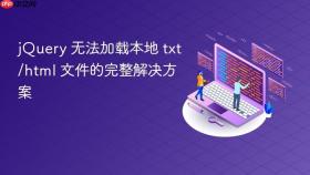 jQuery 无法加载本地 txt/html 文件的完整解决方案