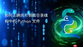 如何正确执行嵌套目录结构中的 Python 文件