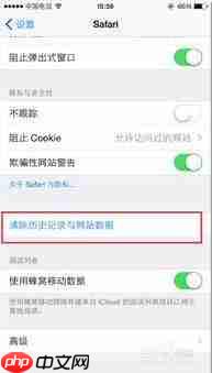 iPhone浏览记录怎么删除