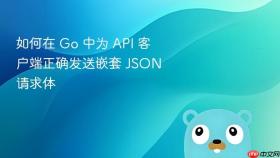 如何在 Go 中为 API 客户端正确发送嵌套 JSON 请求体
