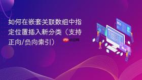 如何在嵌套关联数组中指定位置插入新分类（支持正向/负向索引）