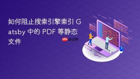 如何阻止搜索引擎索引 Gatsby 中的 PDF 等静态文件