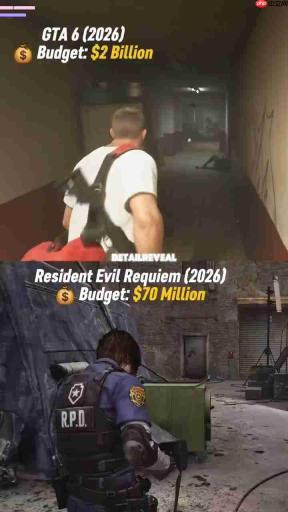 《GTA6》与《生化危机9》收枪细节对比 谁更真实