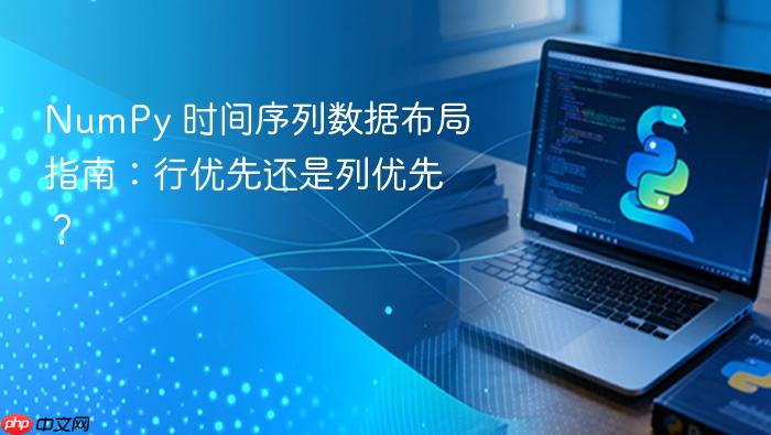NumPy 时间序列数据布局指南:行优先还是列优先?