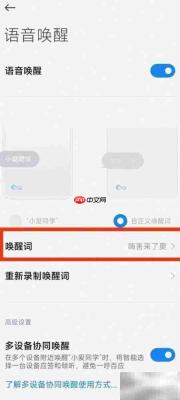 小爱唤醒词修改方法