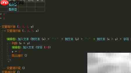 易语言C++小九九编程