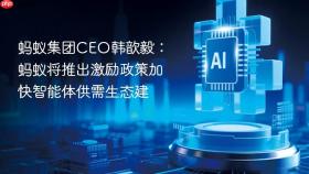 蚂蚁集团ceo韩歆毅:蚂蚁将推出激励政策加快智能体供需生态建