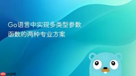 Go语言中实现多类型参数函数的两种专业方案