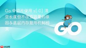 Go 中切片使用 s[:0] 清空长度但不改变容量的原因与底层内存复用机制相关
