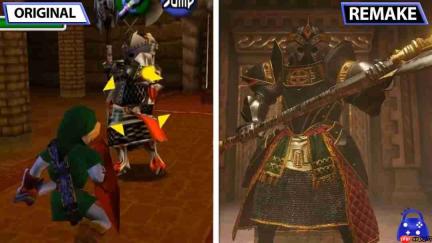 《塞尔达传说:时之笛》重制版与原版对比 画面全面进化