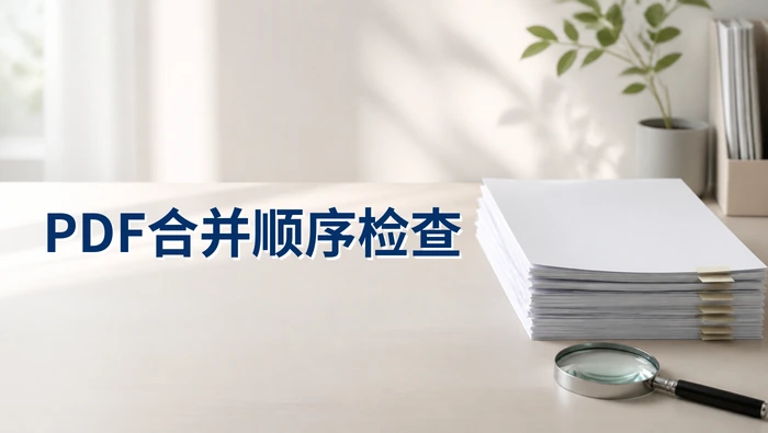 多个PDF怎么合并成一个?合并后顺序怎么检查?