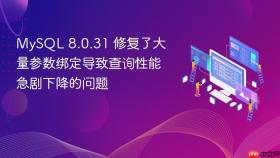 MySQL 8.0.31 修复了大量参数绑定导致查询性能急剧下降的问题