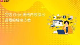 CSS Grid 表格内容溢出容器的解决方案
