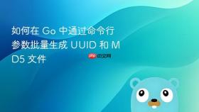 如何在 Go 中通过命令行参数批量生成 UUID 和 MD5 文件