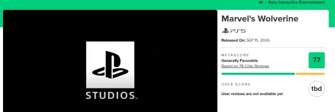 《漫威金刚狼》首批评分出炉 IGN、GameSpot双6分
