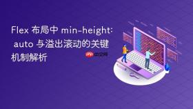 Flex 布局中 min-height: auto 与溢出滚动的关键机制解析
