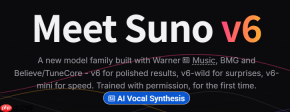 Suno发布v6模型 首次采用正版授权音乐训练