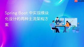 Spring Boot 中实现模块化设计的两种主流架构方案