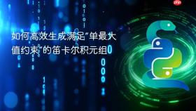 如何高效生成满足“单最大值约束”的笛卡尔积元组
