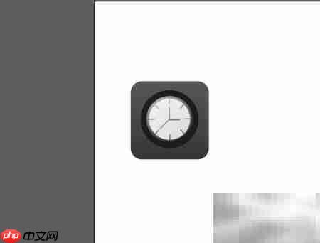 AI绘制精致闹钟图标