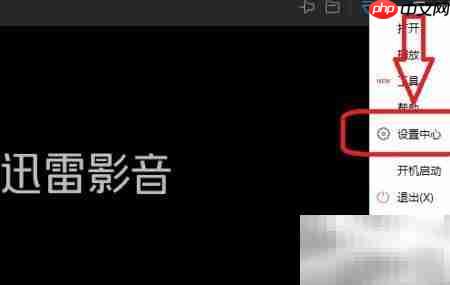 迅雷影音关闭在线字幕匹配