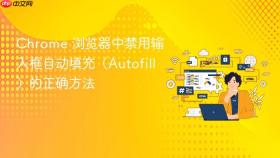 Chrome 浏览器中禁用输入框自动填充（Autofill）的正确方法