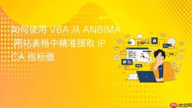 如何使用 VBA 从 ANBIMA 网站表格中精准提取 IPCA 指标值
