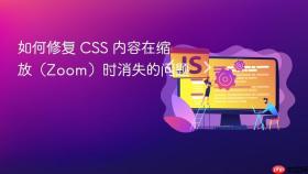 如何修复 CSS 内容在缩放(Zoom)时消失的问题