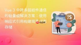 Vue 3 中跨多层组件通信的轻量级解决方案：使用响应式引用构建简易状态存储