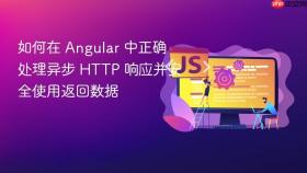 如何在 Angular 中正确处理异步 HTTP 响应并安全使用返回数据