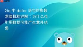 Go 中 defer 语句的参数求值机制详解:为什么传引用数据可能产生意外结果
