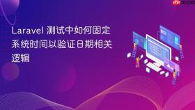 Laravel 测试中如何固定系统时间以验证日期相关逻辑
