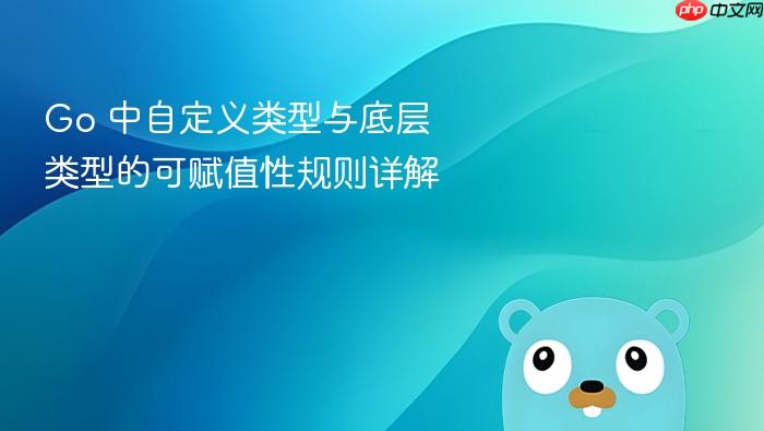 Go 中自定义类型与底层类型的可赋值性规则详解