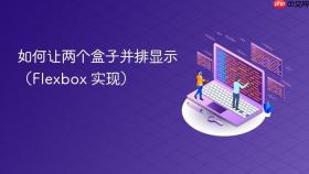 如何让两个盒子并排显示（Flexbox 实现）
